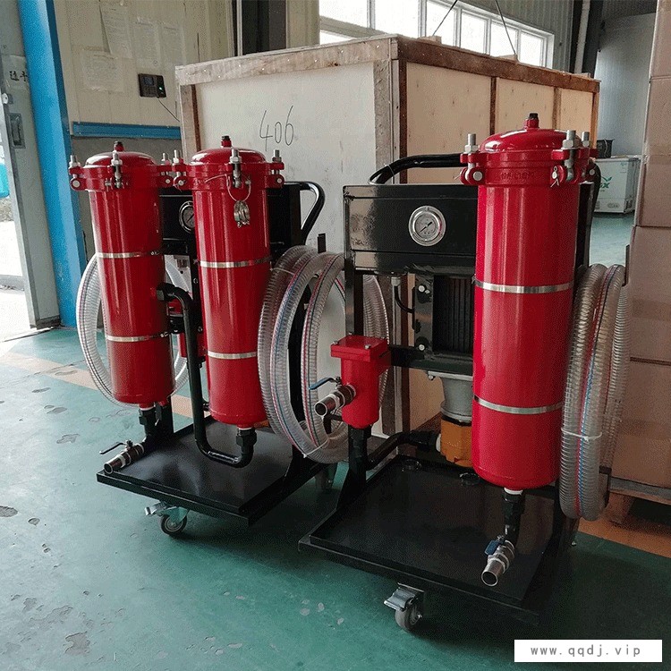 利菲尔特三级过滤滤油机厂家直销 LYC-150B手推式滤油机 移动式滤油机 防爆过滤液压油滤油机图1