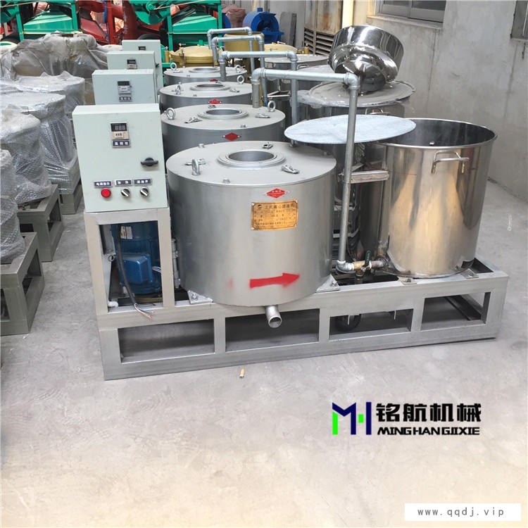 新型双桶搅拌加热离心式滤油机 食用油新型滤油机图1