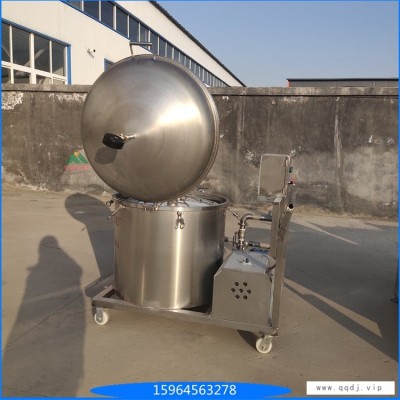 煎炸油真空滤油机 滤纸精滤机 煎炸油过滤设备 油炸锅配套滤油机 安耐80型