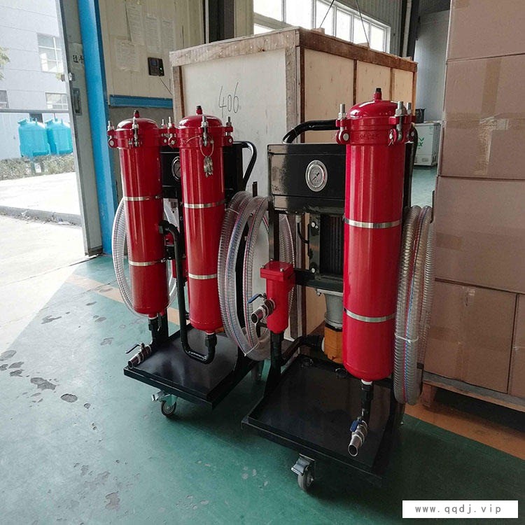 利菲尔特上市公司 LYC-40B-5 三级滤油机 高精度滤油机 手推滤油车 治金行业 液压油过滤图1