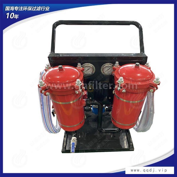 国海滤器高精度滤油机LYC-63B滤油车63升小推车式滤油机图1
