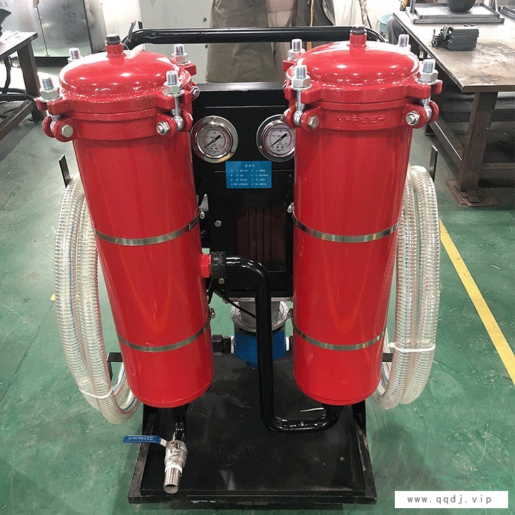 利菲尔特液压油过滤车厂家直销  LYC-40B手推式滤油车 移动式防爆滤油机图1