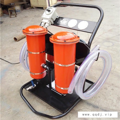 移动式加油过滤器 MLYJ-25B 油液净化滤油小车 手推式液压油过滤高精度滤油机图1