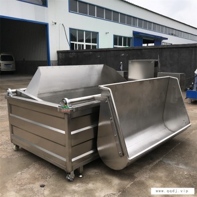 非标定制 炸凤爪设备 休闲食品油炸机 煎炸油真空滤油机 鸡爪切段机 安耐研制