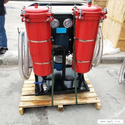 利菲尔特液压油加油小车厂家直销 LYC-50B手推式滤油车 移动式防爆滤油机