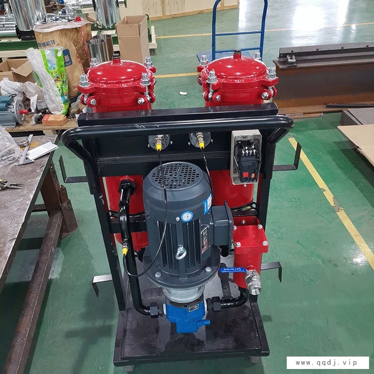 利菲尔特润滑油过滤机厂家直销 LYC-100B手推式滤油车 移动式防爆滤油机图1