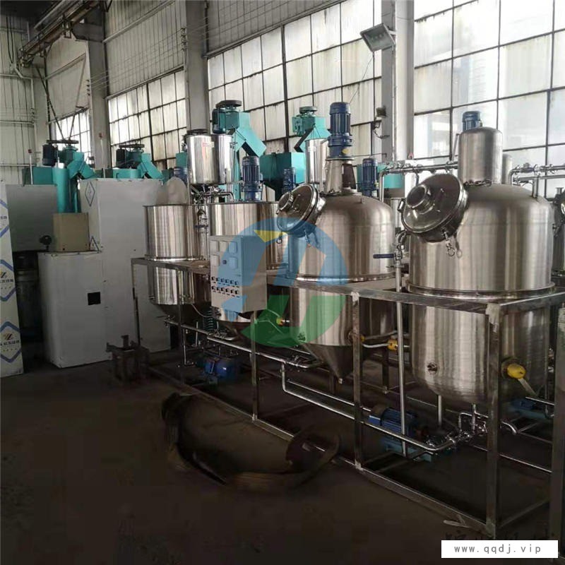 锦航食用油精炼机设备 小型花生大豆油滤油机 油厂加工设备图1