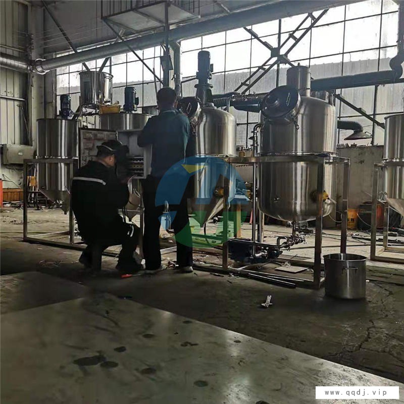 锦航食用油精炼机设备 小型花生油滤油机 油厂加工设备图1