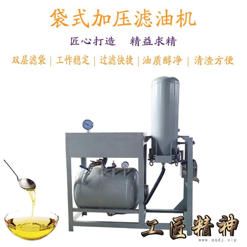 不锈钢袋式过滤器 多布袋精密滤油器 自带加热两层布袋滤油机 凌立图1