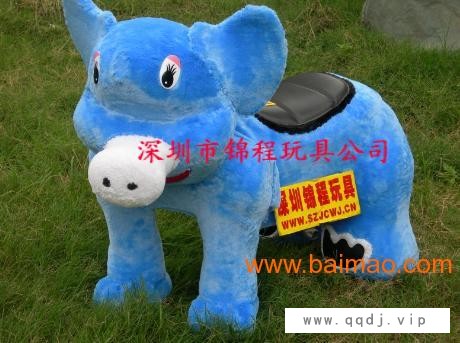 毛绒玩具电瓶车，毛绒动物电动车图1