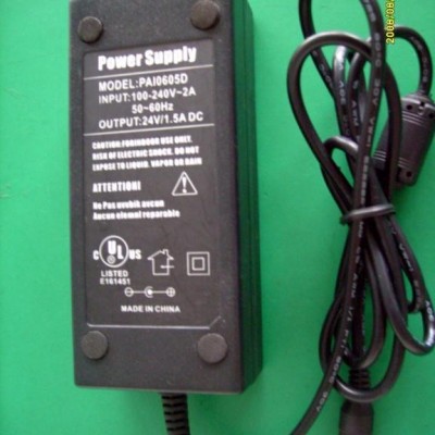 24V1A CE ERP FCC 电源适配器