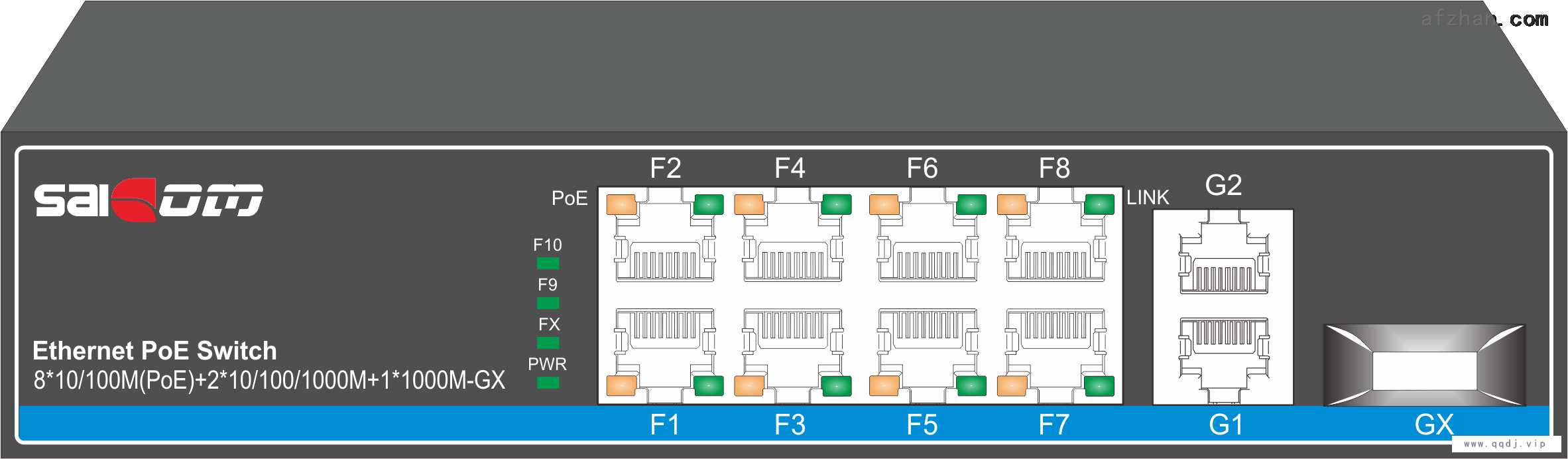 赛康 安防  百兆8口POE千兆上行1光2电图1