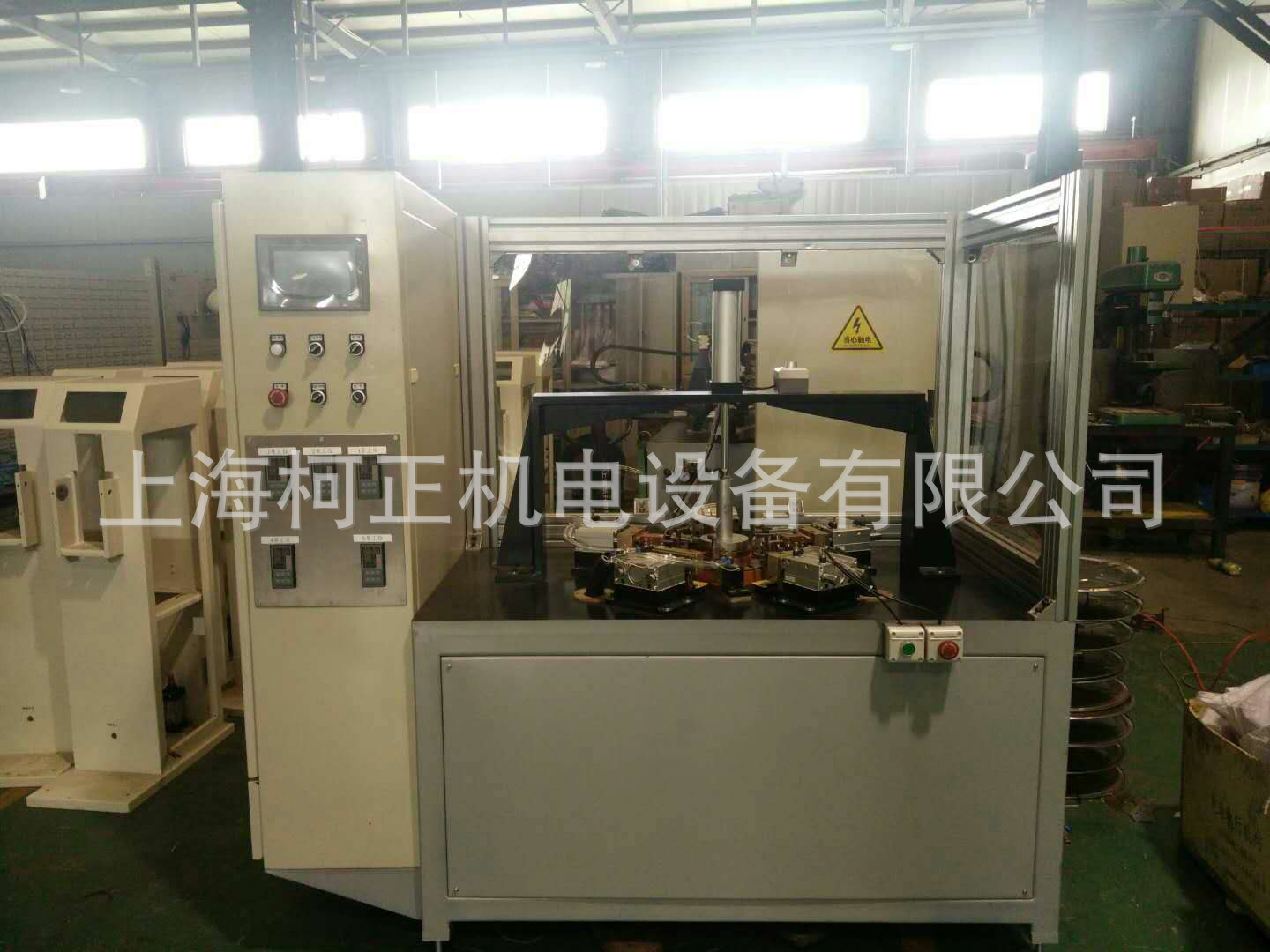 自动化消防软管卷盘点焊机生产设备 气动金属焊接消防自救盘专机示例图5