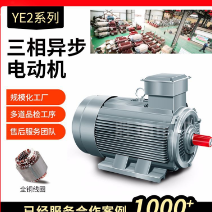 卧式铜三相异步电动机132M1 132M2 4KW 5.5KW6级电机YE3图3