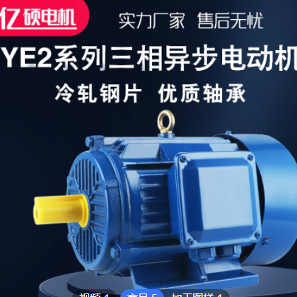 厂家直发三相异步电动机 YE2系列Y2 纯铜 132kw-4 YE2-315M-4图3