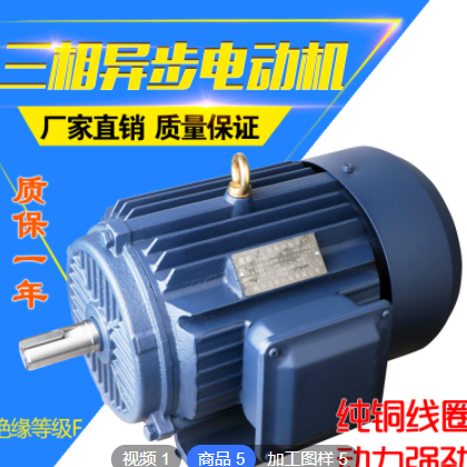厂家批发三相异步电动机 YE2系列Y2 纯铜 3kw2极 YE2-100L1-2图2