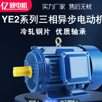 厂家直发三相异步电动机 YE2系列Y2 纯铜 30kw-4 YE2-200L-4图2