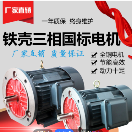 厂家直发三相异步电动机 ye2系列y2 纯铜 90kw-4 YE2-280M-4图2