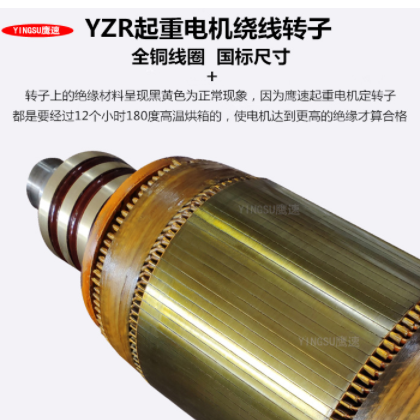 供应YZR315M-10级75KW起重及冶金用绕线转子三相电动机280S行吊机图3