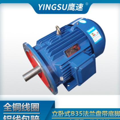 Y160L-6极11KW千瓦三相异步电动机 马达全铜B35厂家直供图2