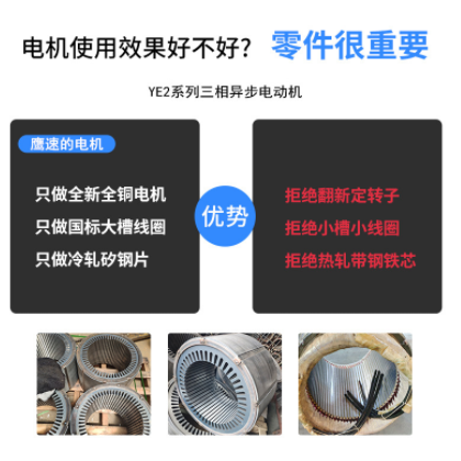 批发Y112M-4级4KW三相异步电动机 马达YE3-132S-4级5.5千瓦YX3图2