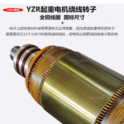 供应YZR250M1-8级30KW冶金及起重用绕线转子三相异步电动机行吊车图3