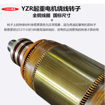 直供YZR315S-8级75KW起重及冶金用绕线转子三相电动机单双轴行吊图2